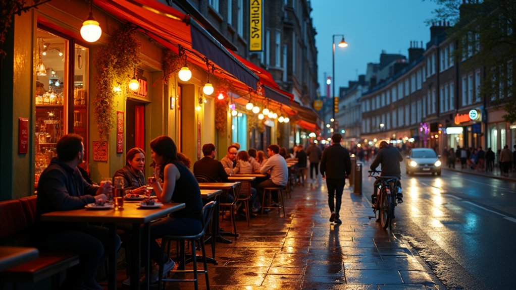 diverse nightlife and cuisine options