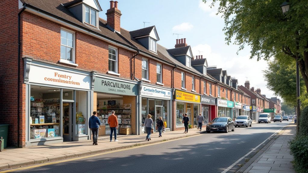 local shops for routine errands
