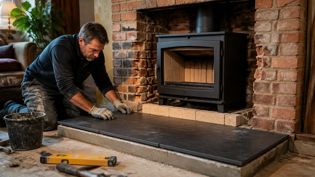 proper hearth size and safety