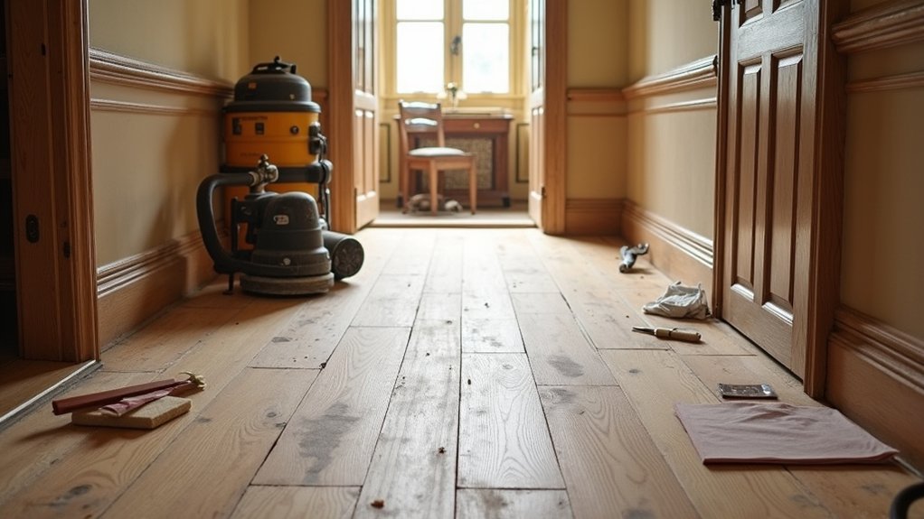 sanding and refinishing process